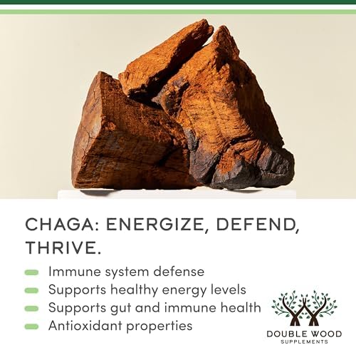 Cápsulas de Hongos Chaga 120 Contenido (1,000mg de Polvo de Hongos Chaga por Porción) Ricas en Polisacáridos, Beta Glucanos y Terpenoides - - imagen 4