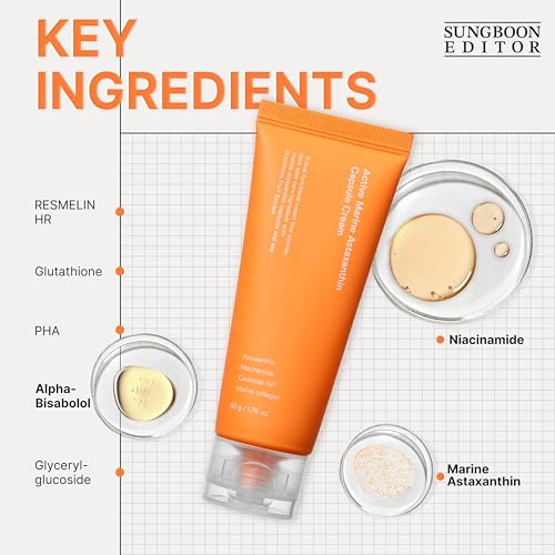 Crema Facial SUNGBOON EDITOR con Astaxantina Marina Activa 50ml, Hidratante, Aclarante y Calmante - imagen 4