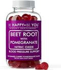 Gomitas Be Happy Be You de Betabel con Granada – Aumentador de Óxido Nítrico y Soporte para la Presión Arterial – Sabor Cereza y Granada – Veganas, - imagen 1