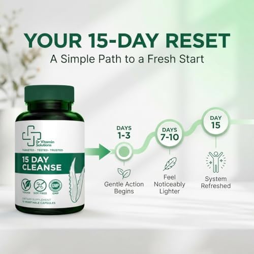 Limpieza y Detox de Colon de 15 Días para Mujeres y Hombres, Con Senna, Aloe Vera, Psyllium y Probióticos, Alivio de Inflamación y Estreñimiento, 15 - imagen 6
