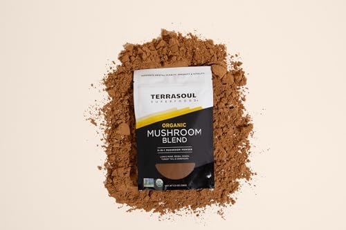 Mezcla Orgánica de Cinco Hongos Terrasoul Superfoods | Adaptogénica | USDA Orgánico, Vegano, Sin OGM, Sin Gluten | Reishi, Chaga, Melena de León, - imagen 3