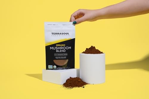 Mezcla Orgánica de Cinco Hongos Terrasoul Superfoods | Adaptogénica | USDA Orgánico, Vegano, Sin OGM, Sin Gluten | Reishi, Chaga, Melena de León, - imagen 4