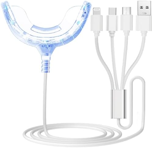 Luz Aceleradora para Blanqueamiento Dental, Luz LED Azul 16x Más Potente, Bandeja Bucal Conectada a iPhone/Android para Uso en Casa - imagen 1