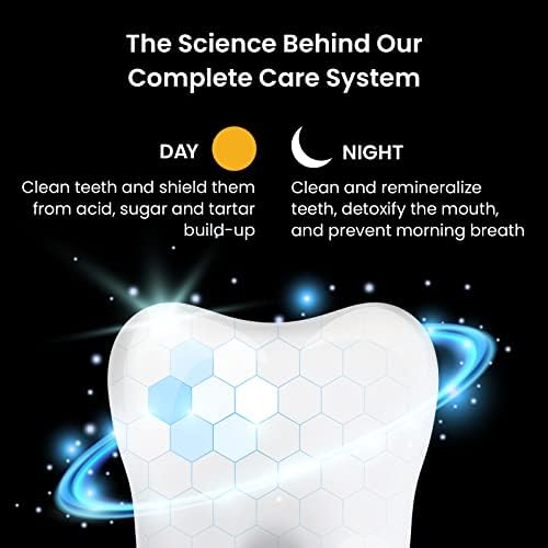 Pasta de Dientes AquaSonic Complete Care - Refresca y Protege de Día, Repara y Blanquea de Noche - Libre de Flúor, Natural, Anti-caries, Anti-sarro, - imagen 5