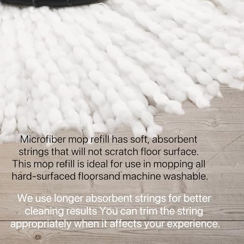 Cabezal de Repuesto para Ocedar Spin Mop - Paquete de 6, Compatible con Mopas Ocedar Triangle y Easywring, Microfibra, Lavable a Máquina - imagen 3