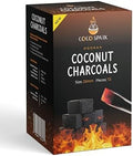 Carbones de Coco para Hookah - 72 Piezas, Carbón Natural Premium de Cáscara de Coco 25mm, Larga Duración de Calor, Bajo Residuos, Sin Olores - imagen 1