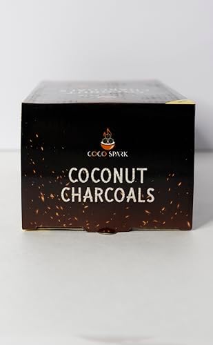 Carbones de Coco para Hookah - 72 Piezas, Carbón Natural Premium de Cáscara de Coco 25mm, Larga Duración de Calor, Bajo Residuos, Sin Olores - imagen 7