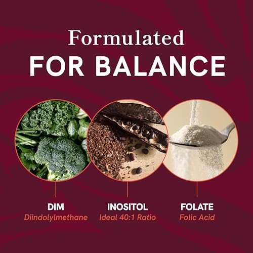 Suplemento para el Apoyo Ovárico y Balance Hormonal en Mujeres | Salud Menstrual, Ovulación y Reproductiva | Complejo de DIM, Mio-Inositol, D-Chiro - imagen 3