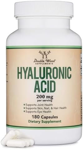 Ácido Hialurónico Double Wood Supplements, 180 Cápsulas (100 mg por Cápsula) - imagen 1