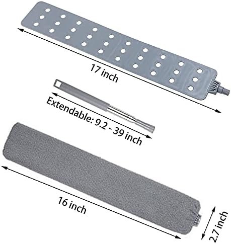 Gadgets de Limpieza Mejorados para Debajo de Electrodomésticos, Duster de Microfibra con Mango Extensible de 26 a 55 Pulgadas, Ideal para Muebles, - imagen 3