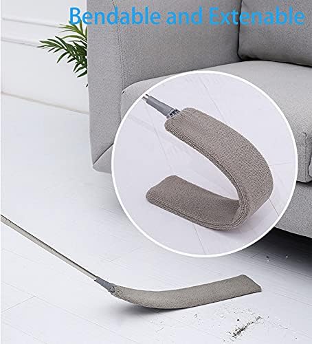 Gadgets de Limpieza Mejorados para Debajo de Electrodomésticos, Duster de Microfibra con Mango Extensible de 26 a 55 Pulgadas, Ideal para Muebles, - imagen 4