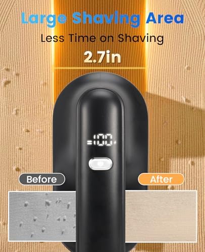 Depiladora de Tela Killrose, Recargable con Cabezal Grande de 2.7in, 6 Cuchillas y Pantalla LED, 2 Velocidades para Ropa, Muebles y Sofás - imagen 2