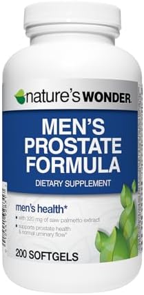 Fórmula Prostatica para Hombres Nature's Wonder con Saw Palmetto, Beta-Sitosterol y Licopeno, 200 Softgels, Suministro para 100 Días - imagen 1