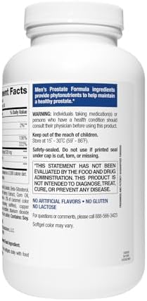 Fórmula Prostatica para Hombres Nature's Wonder con Saw Palmetto, Beta-Sitosterol y Licopeno, 200 Softgels, Suministro para 100 Días - imagen 5