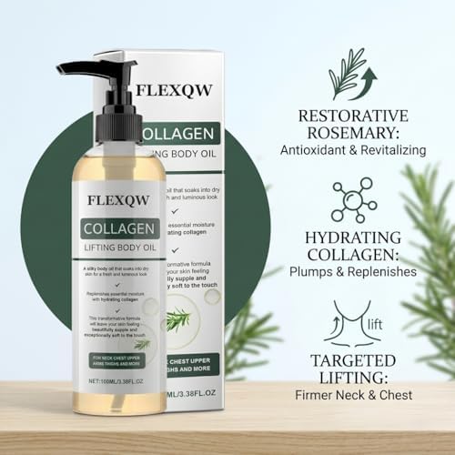 Aceite Corporal de Colágeno, Aceite de Masaje Reafirmante y Tensante, Anti-Flacidez, Hidratante y Reparador para Brazos, Abdomen, Muslos y Todo el - imagen 6