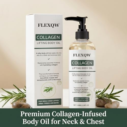 Aceite Corporal de Colágeno, Aceite de Masaje Reafirmante y Tensante, Anti-Flacidez, Hidratante y Reparador para Brazos, Abdomen, Muslos y Todo el - imagen 8