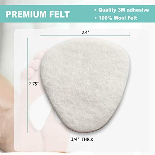 Plantillas de Fieltro Metatarsales (1/4 de Grosor - 18 Piezas) Almohadillas para Alivio del Dolor en el Antepié, para Mujeres y Hombres con Fascitis - imagen 6