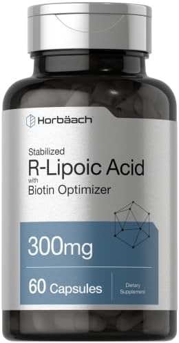 Ácido R-Lipoico Estabilizado Horbäach 300mg | 60 Cápsulas | Con Biotina Optimizadora | No OGM, Sin Gluten | Suplemento Na-RALA - imagen 1