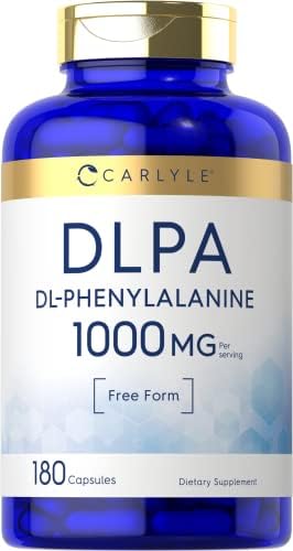 Carlyle DL-Fenilalanina | 1000mg | 180 Cápsulas | Suplemento Libre de OGM y Gluten | Fórmula en Forma Libre de DLPA - imagen 1