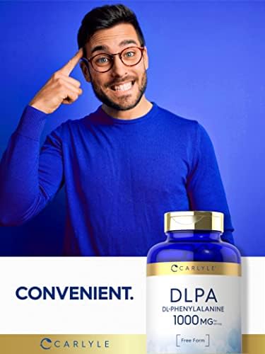 Carlyle DL-Fenilalanina | 1000mg | 180 Cápsulas | Suplemento Libre de OGM y Gluten | Fórmula en Forma Libre de DLPA - imagen 6