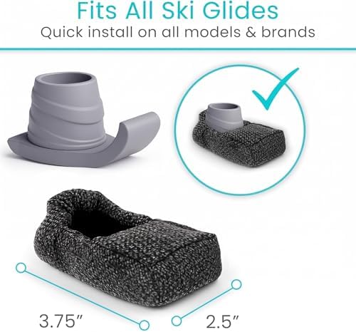 Cubiertas para Esquís Vive Walker (Paquete de 4) - Accesorios para Personas con Discapacidad - Almohadillas para Patas de Andadera Plegable - - imagen 3