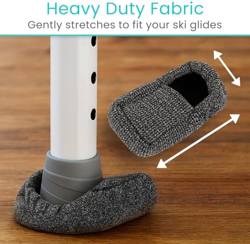 Cubiertas para Esquís Vive Walker (Paquete de 4) - Accesorios para Personas con Discapacidad - Almohadillas para Patas de Andadera Plegable - - imagen 5