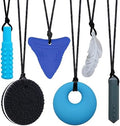 Collares Masticables para Niños con Sensibilidad, Juguetes Sensoriales para Autismo, TDAH y SPD, Reducen la Ansiedad y el Nerviosismo en Adultos - imagen 1