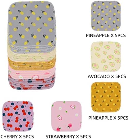Rollo de Toallas de Papel Sin Papel, Paquete de 25 Toallas de Algodón Lavables y Reutilizables - 10 X 10 Servilletas Ecológicas Zero Waste - imagen 8