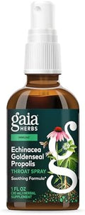 Spray de Garganta Echinacea Goldenseal Propolis de Gaia Herbs - Apoyo Inmunológico y Salud de la Garganta - Con Regaliz, Tomillo, Echinacea, Menta y - imagen 1