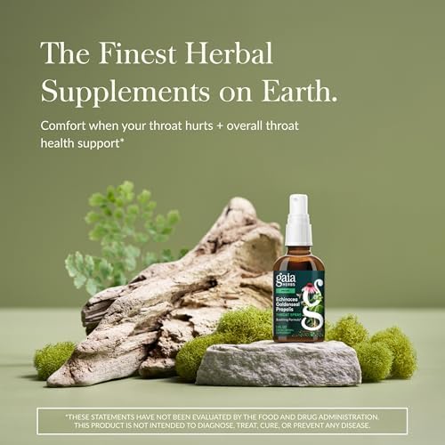 Spray de Garganta Echinacea Goldenseal Propolis de Gaia Herbs - Apoyo Inmunológico y Salud de la Garganta - Con Regaliz, Tomillo, Echinacea, Menta y - imagen 2
