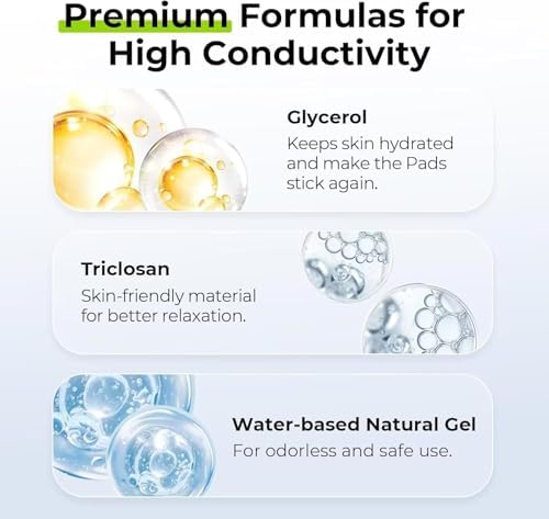 Gel Conductor Profesional AUVON para Almohadillas TENS, Gel Electrodos Sin Olor, Hidratación Óptima para Estimulador Muscular y EMS, 2 x 250ml - imagen 5
