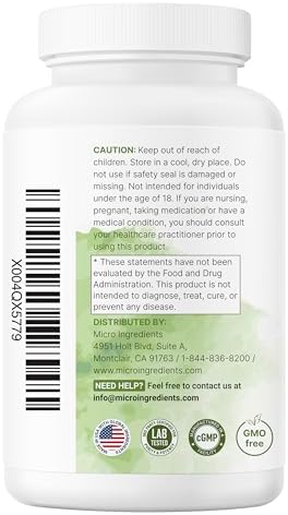 Micro Ingredients Extracto de Té Verde Extra Fuerte, 300 Cápsulas | Suministro para 5 Meses | Suplemento Antioxidante de Polifenoles para Piel, - imagen 7