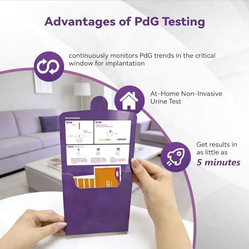 Tiras de Prueba de Progesterona AssuTest PdG, Test de Ovulación en Casa, Precisión en Detección, Selladas Individualmente, Paquete de 5 - imagen 3