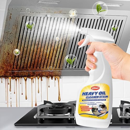 Limpiador de Aceite Pesado Gihen - Limpiador Multiusos Efectivo 500 ml, Incluye Botella con Spray y Toalla para Limpiar Cocina, Horno, Estufa, - imagen 1