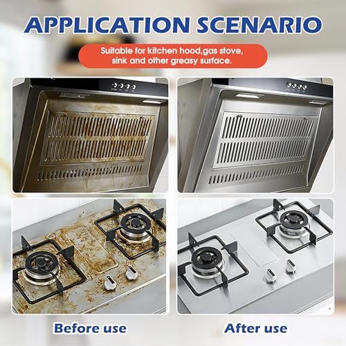 Limpiador de Aceite Pesado Gihen - Limpiador Multiusos Efectivo 500 ml, Incluye Botella con Spray y Toalla para Limpiar Cocina, Horno, Estufa, - imagen 4