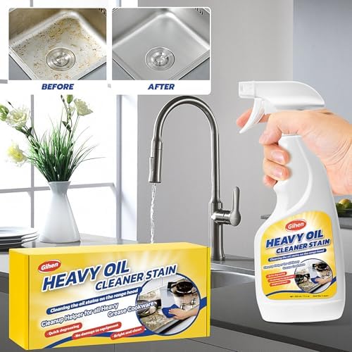 Limpiador de Aceite Pesado Gihen - Limpiador Multiusos Efectivo 500 ml, Incluye Botella con Spray y Toalla para Limpiar Cocina, Horno, Estufa, - imagen 6