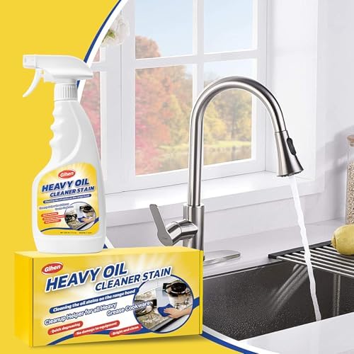 Limpiador de Aceite Pesado Gihen - Limpiador Multiusos Efectivo 500 ml, Incluye Botella con Spray y Toalla para Limpiar Cocina, Horno, Estufa, - imagen 7