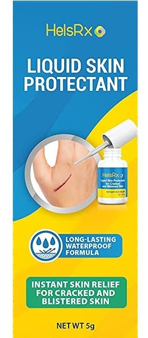 HelsRx Pegamento Líquido para Vendajes - Gel Invisible para Reparar Piel en Talones Agrietados, Pies, Dedos, Raspones y Ampollas - Protección - imagen 8