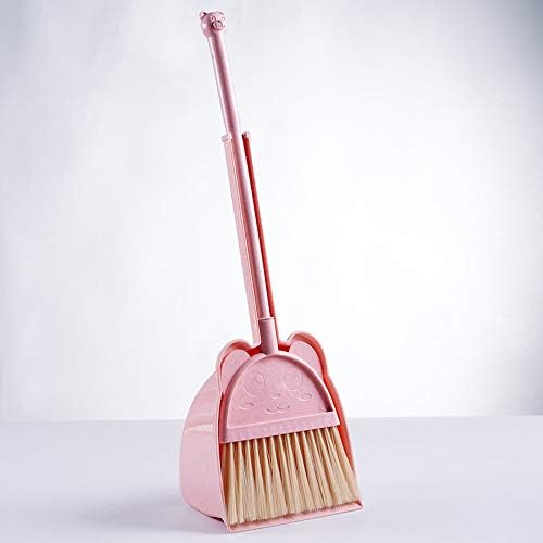 Mini Escoba MAYEV con Recogedor para Niños, Set de Ayuda para el Hogar (Rosa) - imagen 2