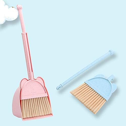 Mini Escoba MAYEV con Recogedor para Niños, Set de Ayuda para el Hogar (Rosa) - imagen 3