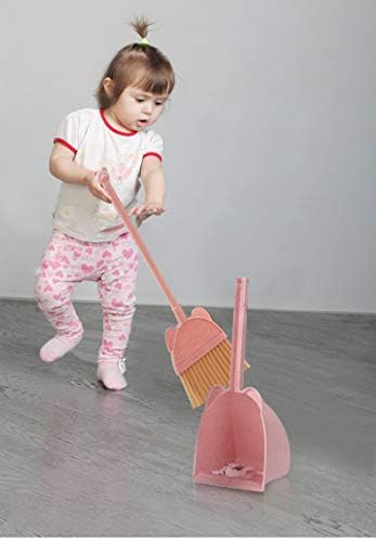 Mini Escoba MAYEV con Recogedor para Niños, Set de Ayuda para el Hogar (Rosa) - imagen 4