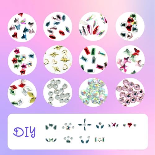 Kit de Joyas para Dientes YOYOWY, Gemas para Dientes con Pegamento y Luz, Kit Profesional DIY para una Sonrisa Brillante y a la Moda - imagen 3