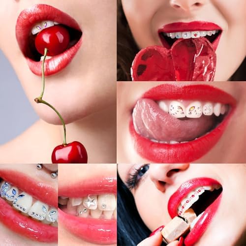 Kit de Joyas para Dientes YOYOWY, Gemas para Dientes con Pegamento y Luz, Kit Profesional DIY para una Sonrisa Brillante y a la Moda - imagen 4