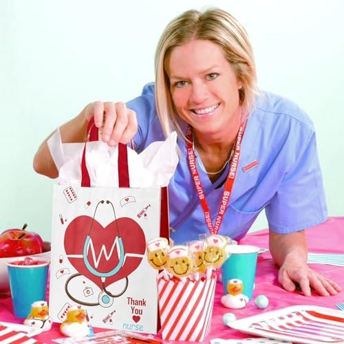 Bolsas de Regalo Reutilizables para Enfermeras Ertyjikg - 20 Piezas, Decoraciones para Fiesta de Graduación 2025, Bolsas de Agradecimiento - imagen 5