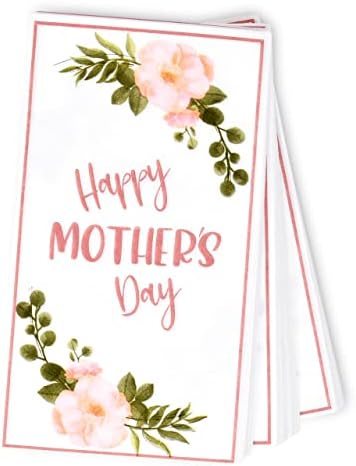 Servilletas Desechables de Papel 3 Capas Gift Boutique - Paquete de 100 para Fiestas del Día de las Madres, Diseño Floral Primavera, Mejor Mamá - imagen 4