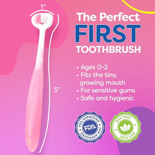 Cepillo de Dientes Extra Suave Trueocity para Niños, Set de 3 Cepillos para Bebés de 12 Meses en Adelante, Higiene Oral Sensory, Ideal para - imagen 3