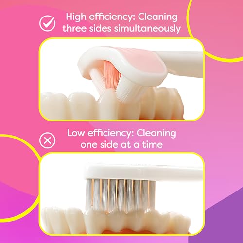 Cepillo de Dientes Extra Suave Trueocity para Niños, Set de 3 Cepillos para Bebés de 12 Meses en Adelante, Higiene Oral Sensory, Ideal para - imagen 4