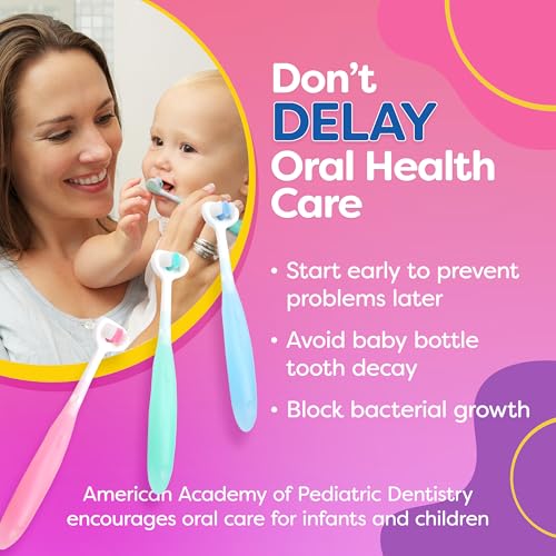 Cepillo de Dientes Extra Suave Trueocity para Niños, Set de 3 Cepillos para Bebés de 12 Meses en Adelante, Higiene Oral Sensory, Ideal para - imagen 7