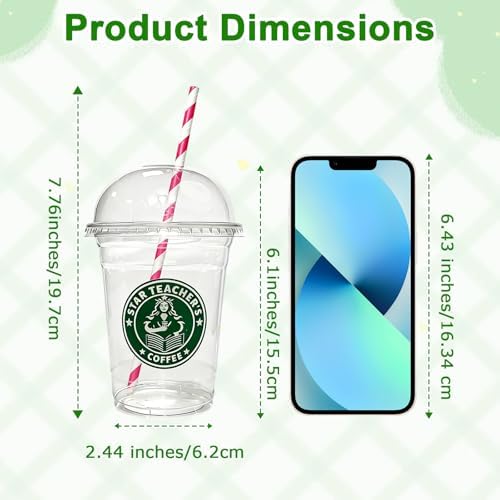 Teyomi Set de 6 Tarjetas de Regalo para Café, Regalos de Agradecimiento para Maestros con Tarjetas Inspiradoras, Ideal para Navidad, Regreso a Clases - imagen 8