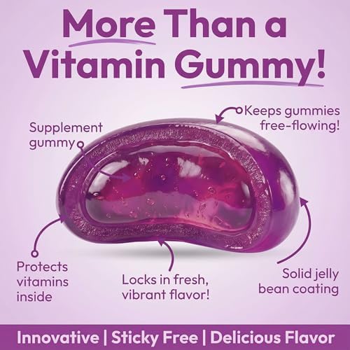 Gomitas de Multivitaminas Human Beanz con Zinc para Hombres y Mujeres, Suplemento Dietético Vegetariano, 120 Jelly Beans Sabor Frutos Rojos, Kosher - imagen 3